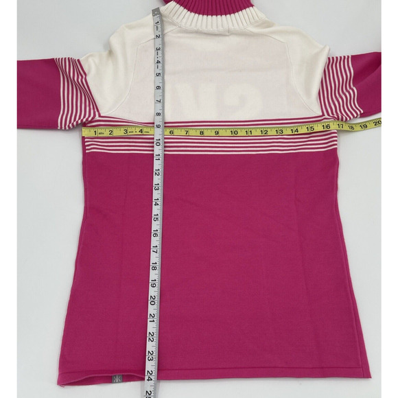 Krimson Klover Sweater Womens Small Pink Ski Theme Turtleneck - Picture 9 of 9